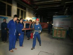 動力公司、面一車間分別舉行防泄漏演練