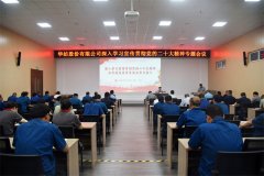 公司黨委書記、董事長盛守祥為黨員干部講黨課